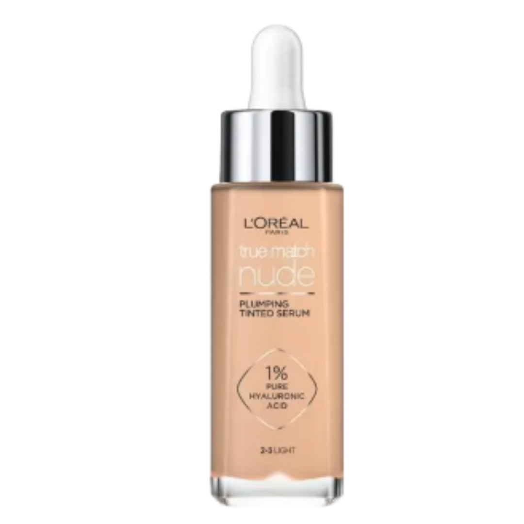 L'Oreal Paris True Match Nude Plumping Tinted Serum Foundation Light 2-3