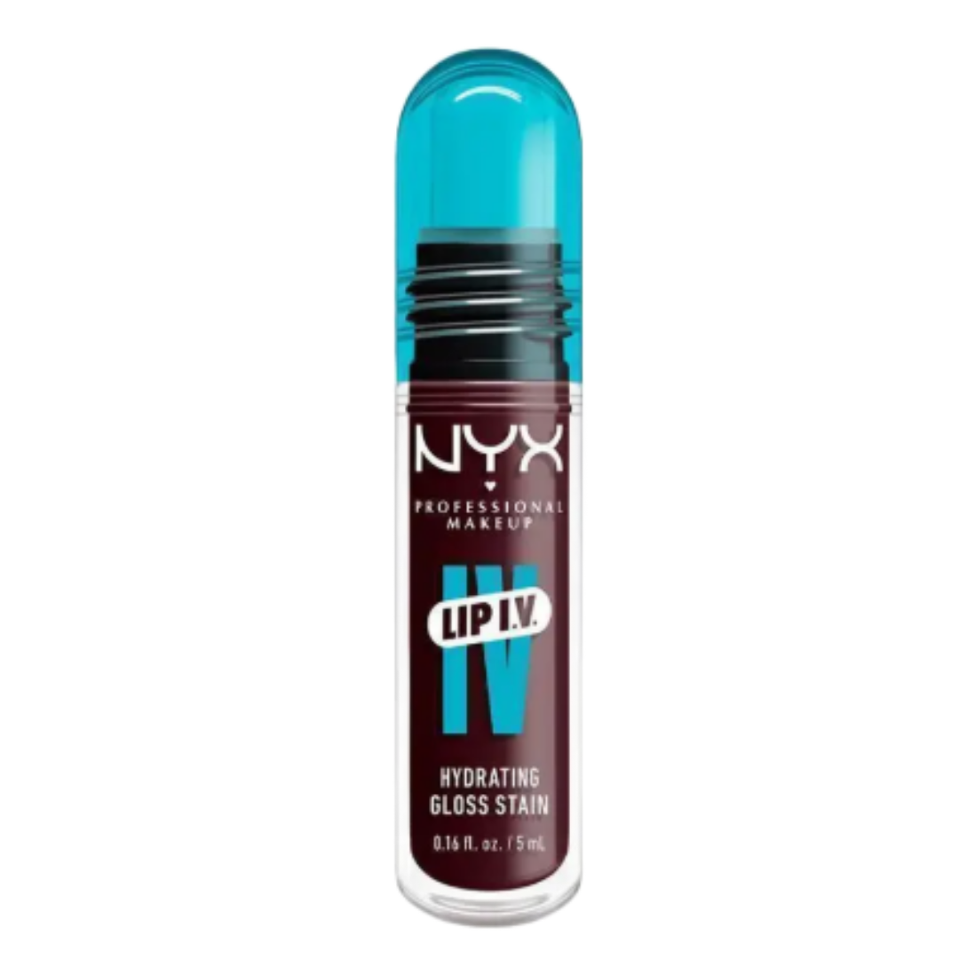 NYX Professional Makeup Lip I.V. Hydrating Lip Gloss Stain Mocha Me Wet