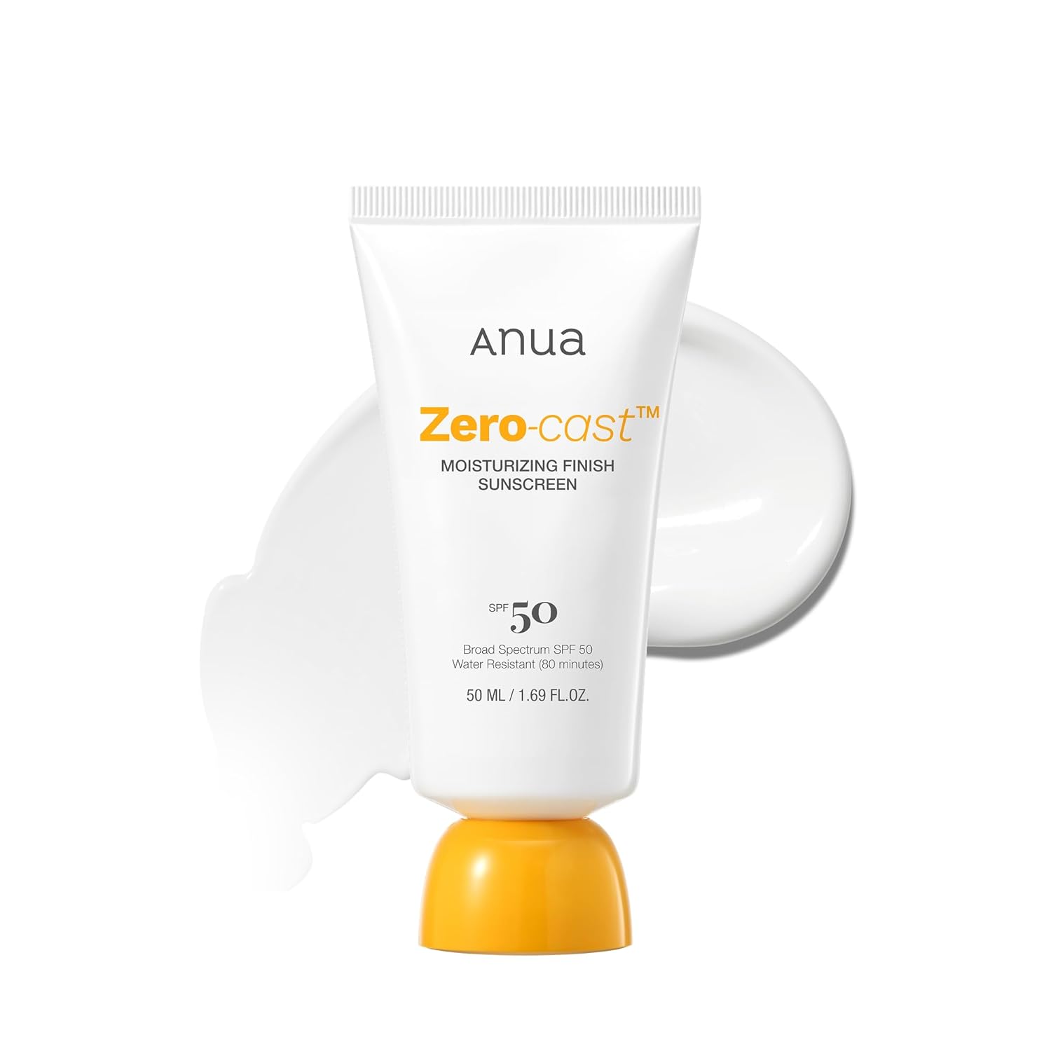Anua Zero-Cast Moisturizing Finish Sunscreen [50ml]