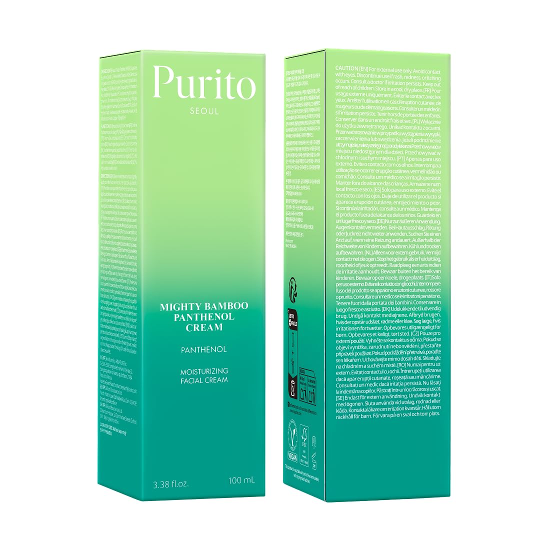 Purito SEOUL Mighty Bamboo Panthenol Cream [100ml]
