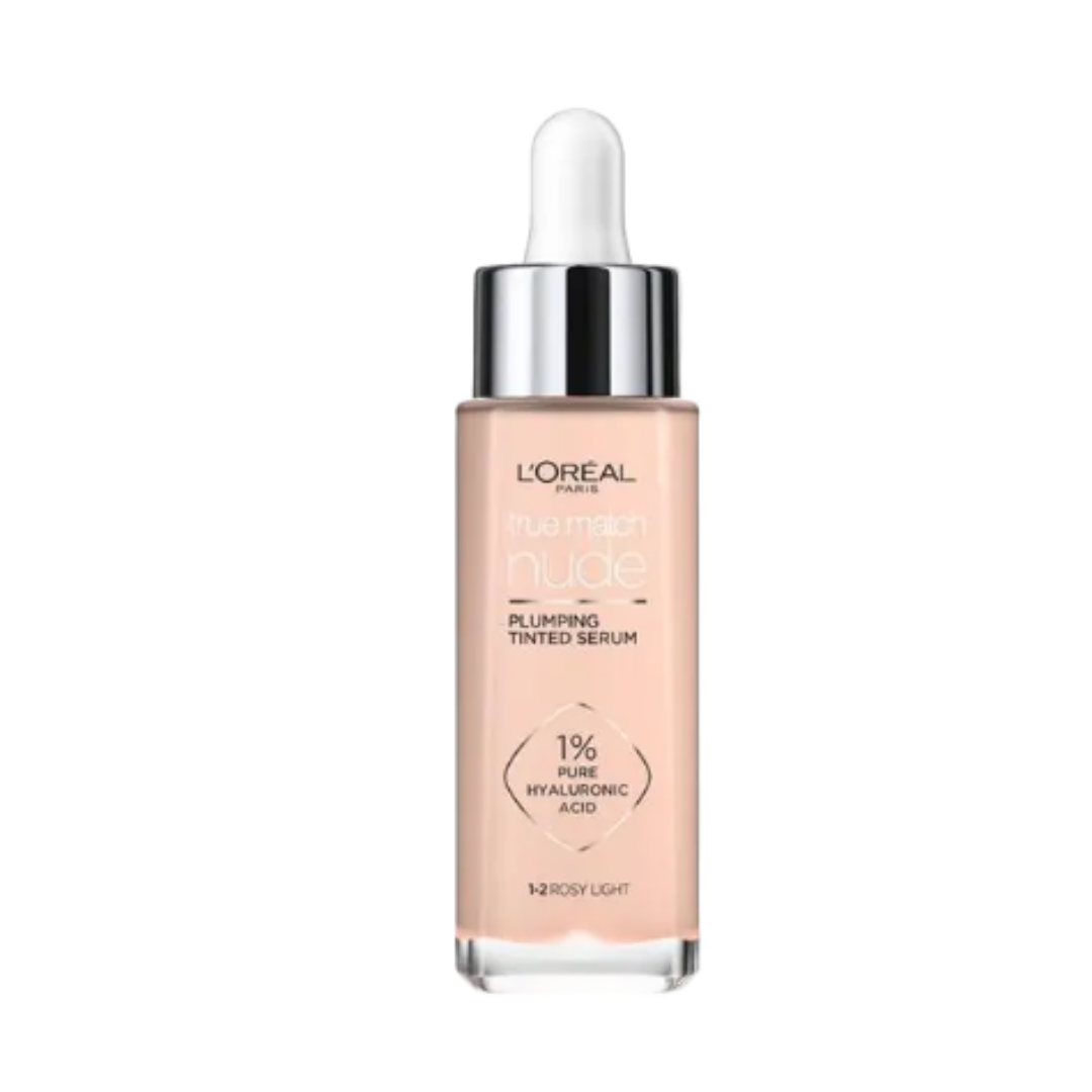 L'Oreal Paris True Match Nude Plumping Tinted Serum Foundation Rosy Light 1-2