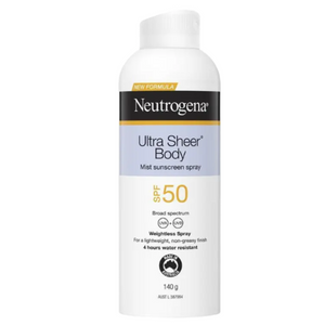 Neutrogena Ultra Sheer Body Mist Sunscreen SPF 50 140g