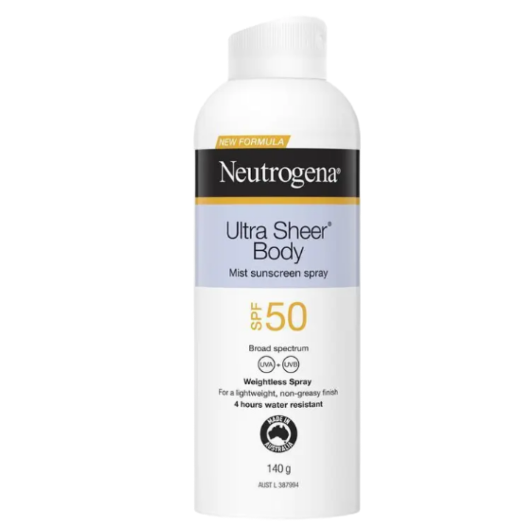 Neutrogena Ultra Sheer Body Mist Sunscreen SPF 50 140g